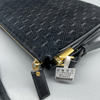 Saint laurent Velvet Black Shoulder Bag