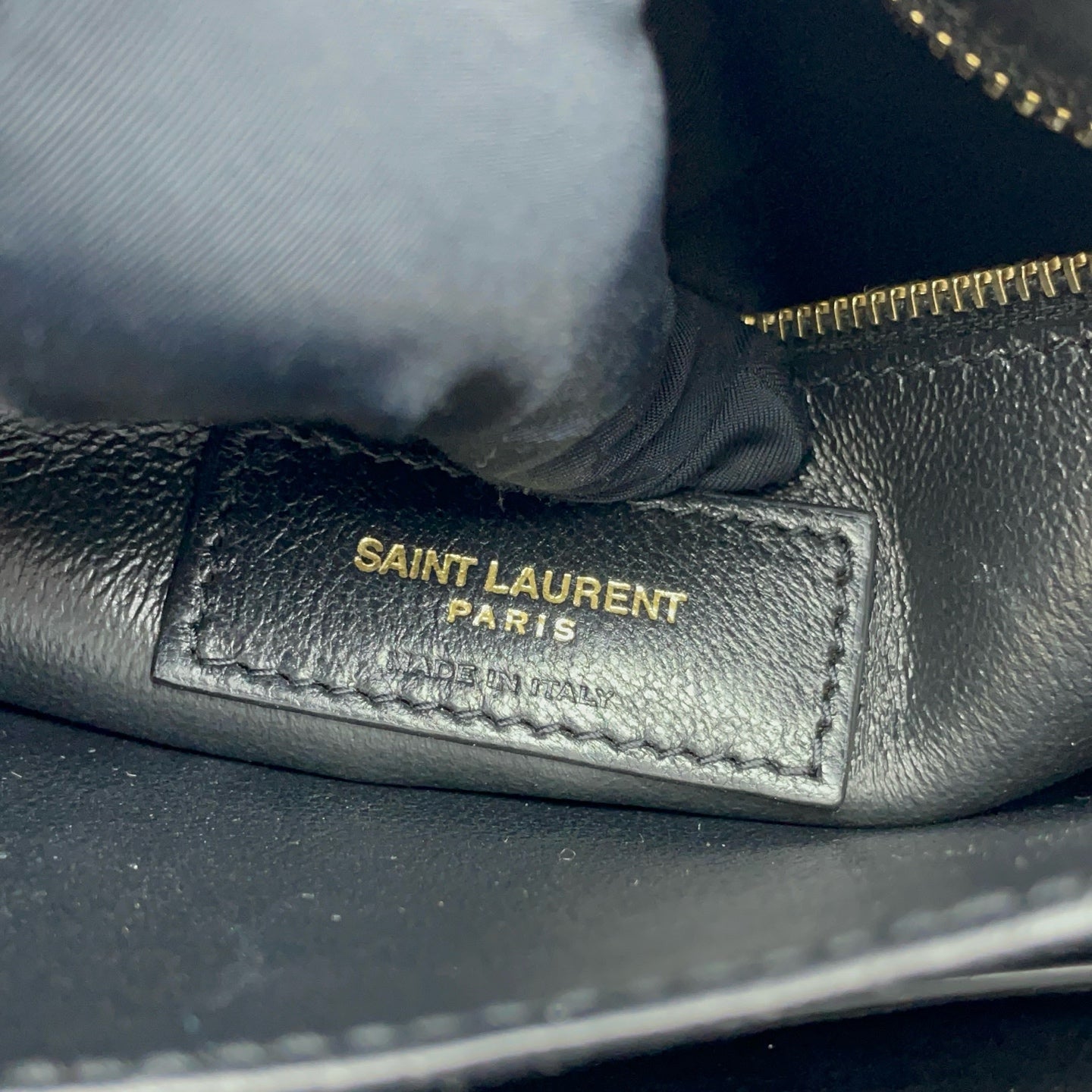 Saint laurent Velvet Black Shoulder Bag