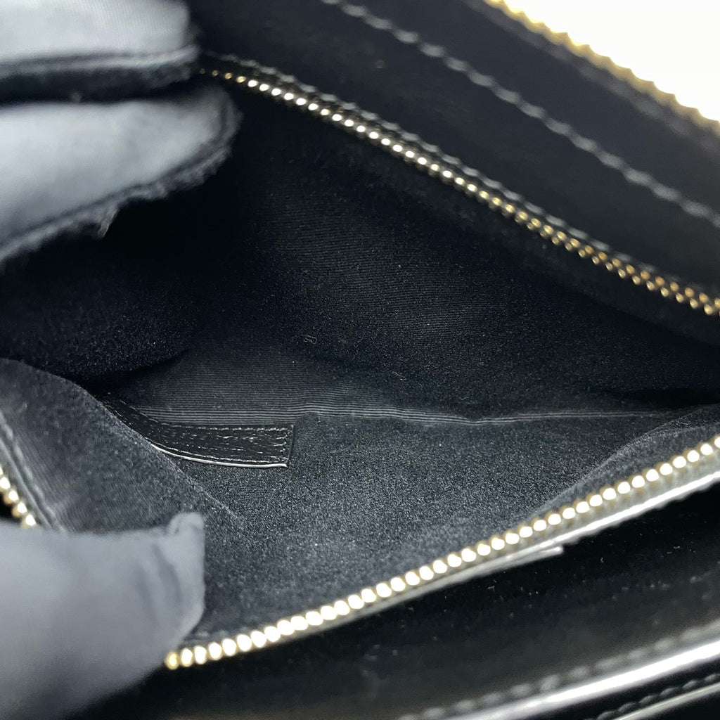 Saint laurent Velvet Black Shoulder Bag