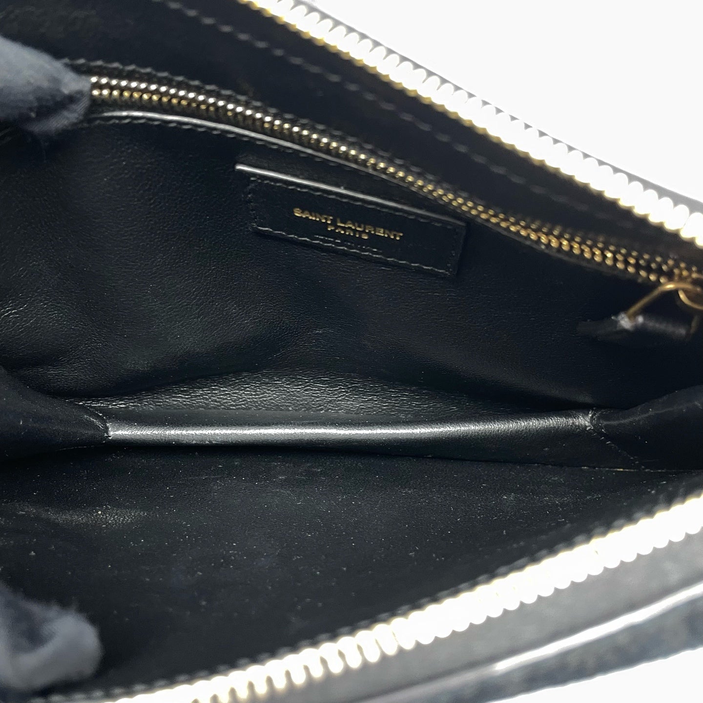 Saint laurent Velvet Black Shoulder Bag