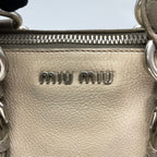 Miu Miu Gray Shoulder Bag