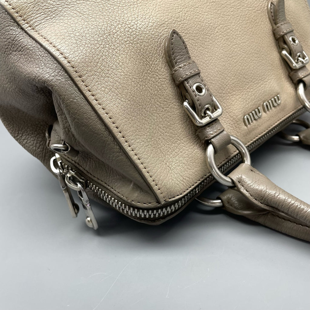 Miu Miu Gray Shoulder Bag