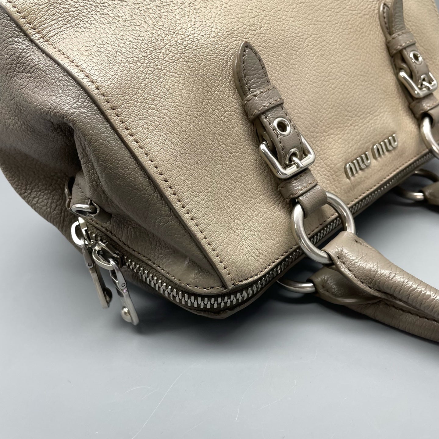Miu Miu Gray Shoulder Bag