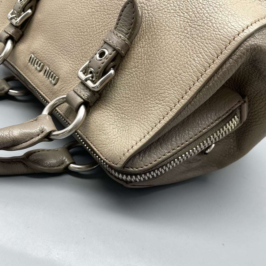 Miu Miu Gray Shoulder Bag