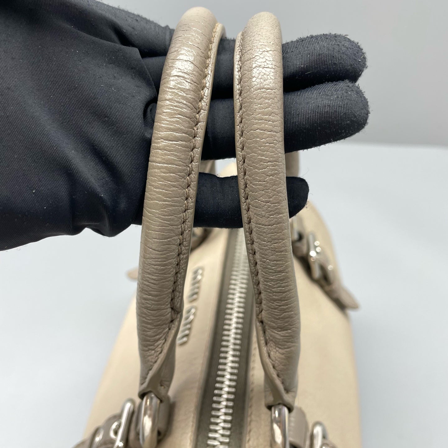 Miu Miu Gray Shoulder Bag