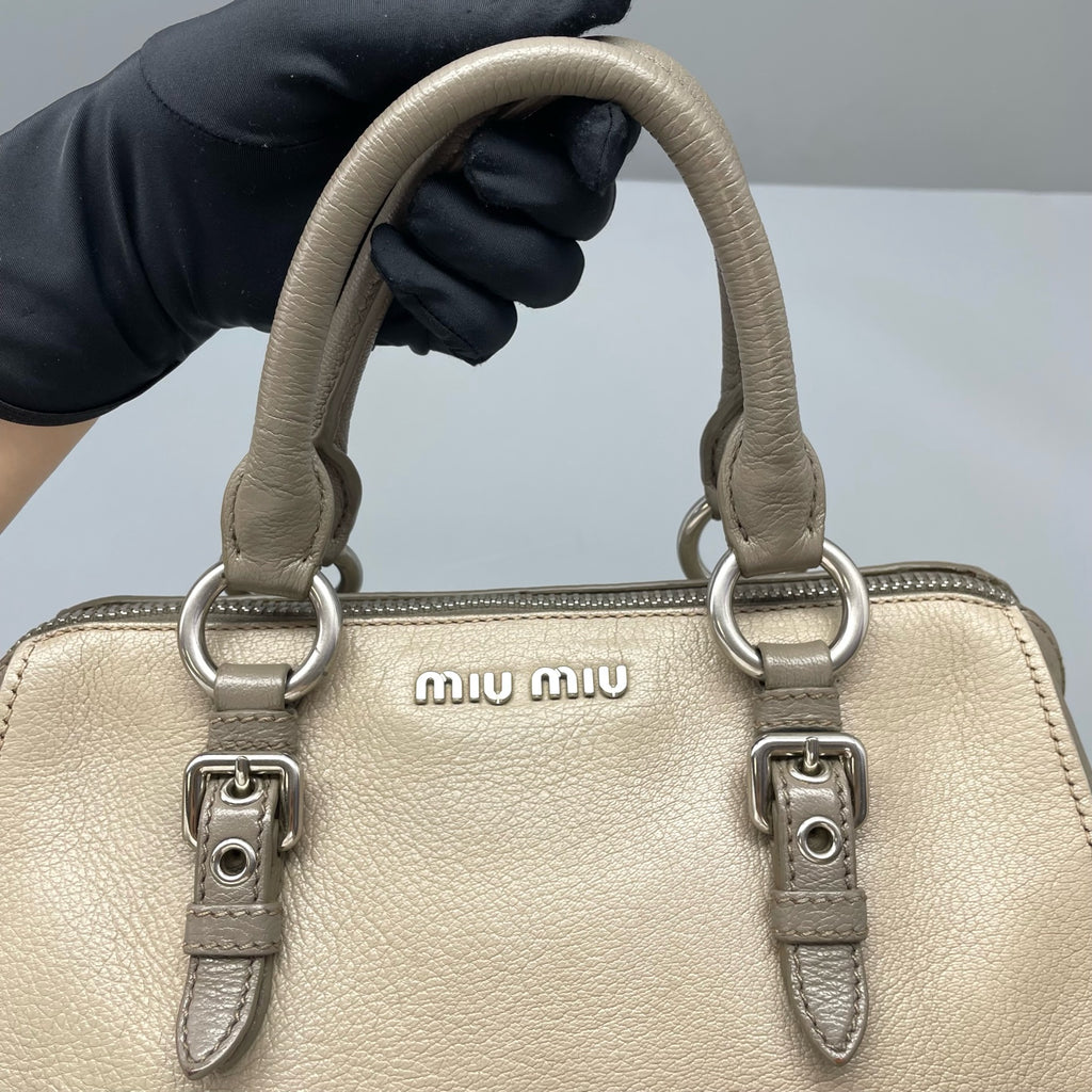 Miu Miu Gray Shoulder Bag