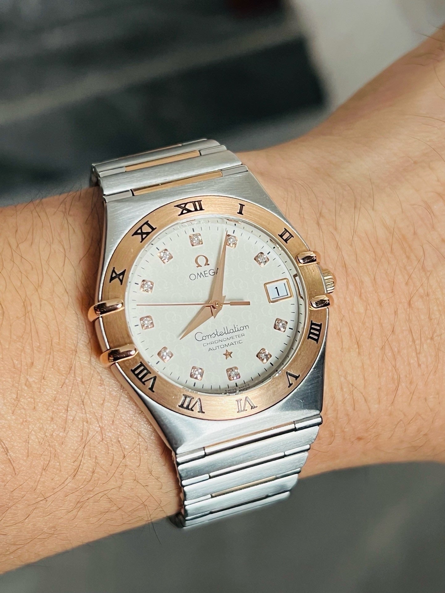 Omega constellation Rose gold Automatic (self-winding) watch 35.5 millimeters 1304.35.00