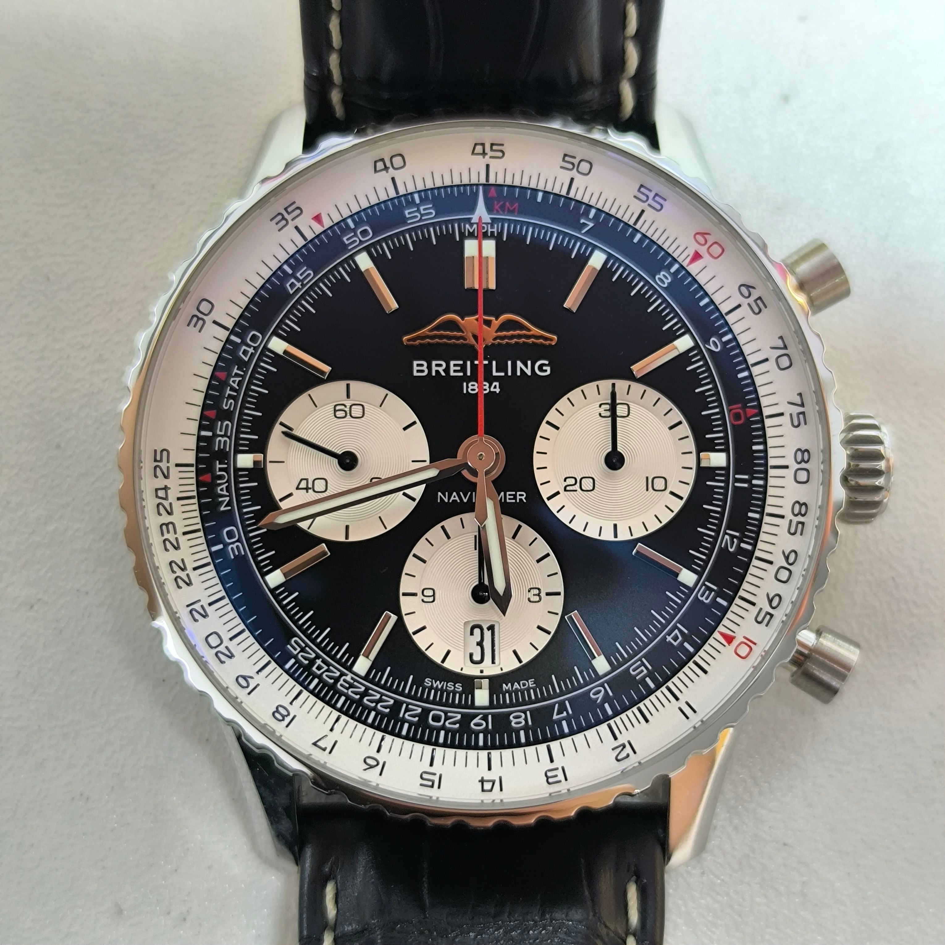 Breitling Aviation Chronograph 1 43 millimeters AB0138211B1P1