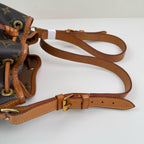 Louis Vuitton Canvas Brown Bucket & Drawstring Bag