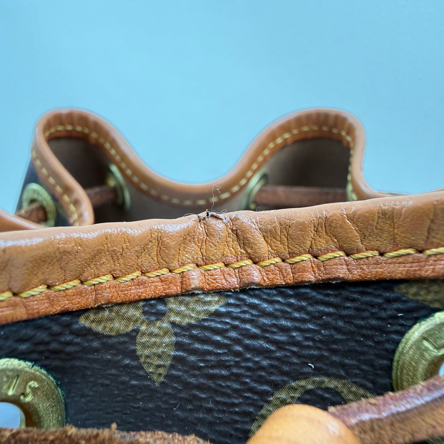 Louis Vuitton Canvas Brown Bucket & Drawstring Bag