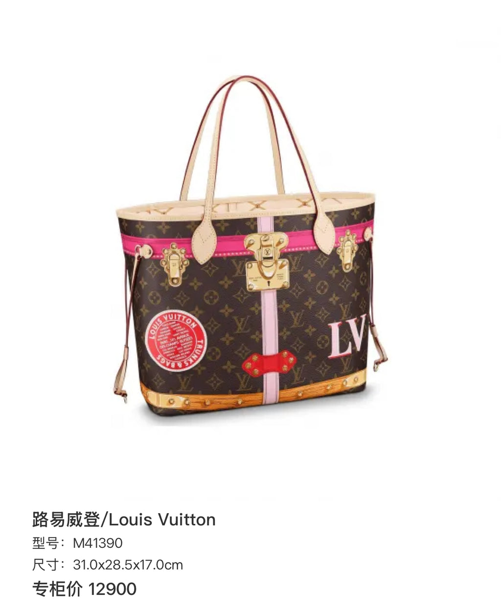 Louis Vuitton 31.0x28.5x17.0cm M41390