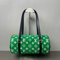Louis Vuitton Velvet Green Shoulder Bag