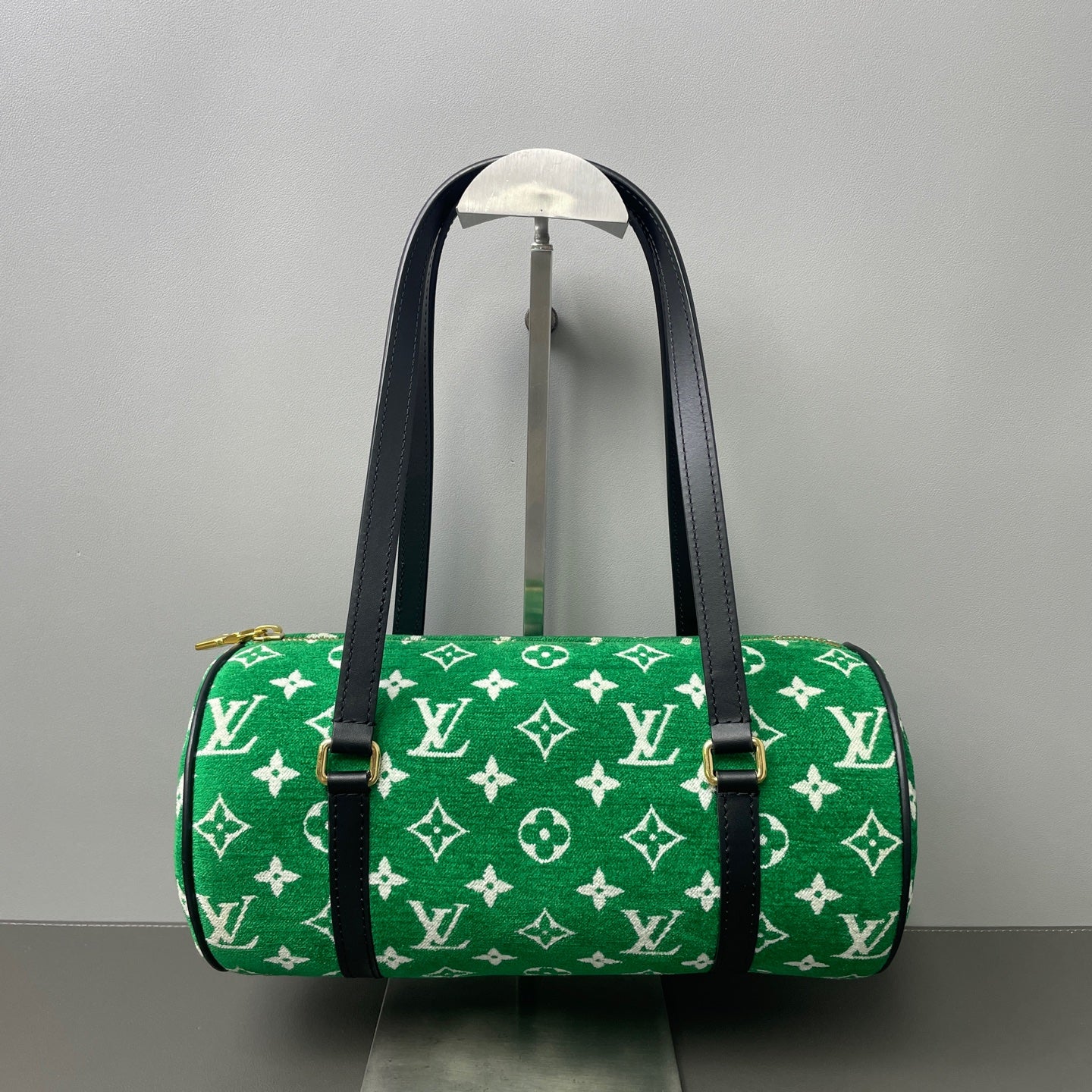Louis Vuitton Velvet Green Shoulder Bag