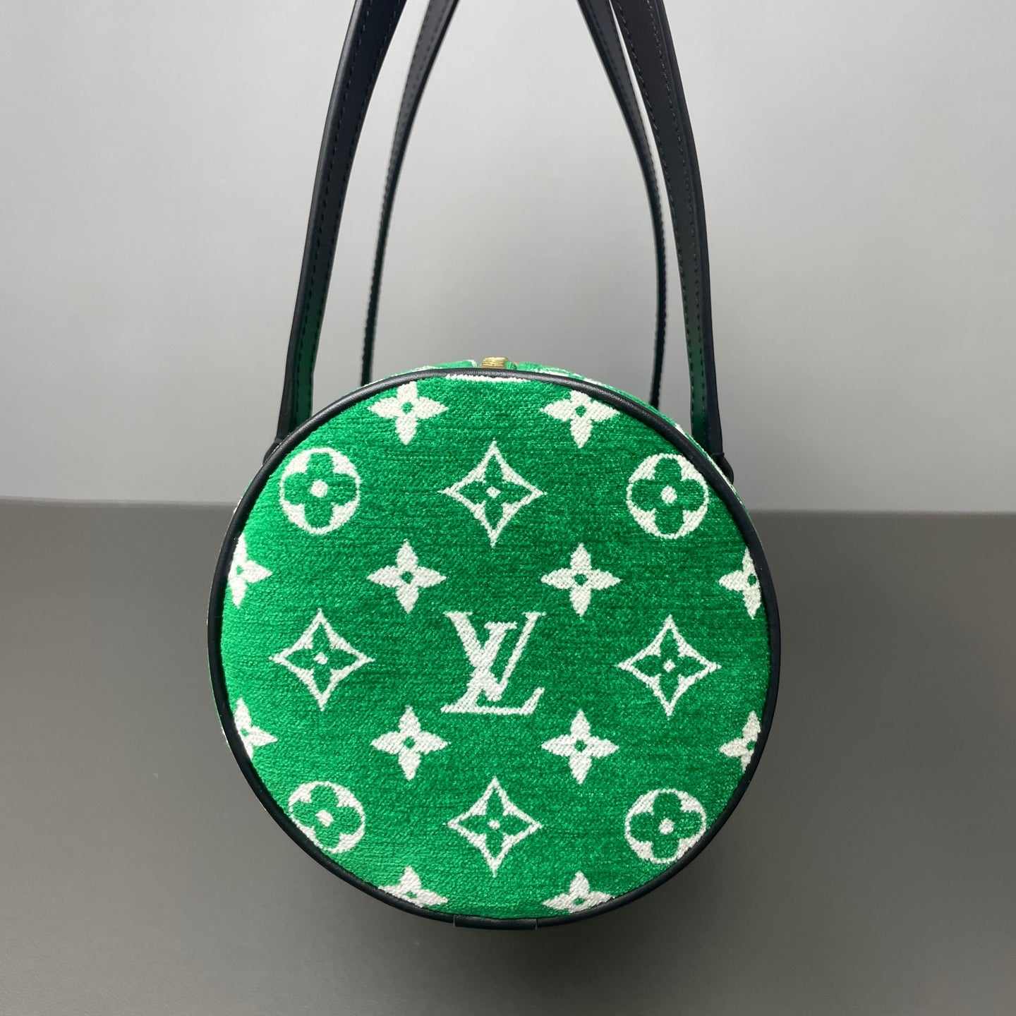 Louis Vuitton Velvet Green Shoulder Bag