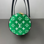 Louis Vuitton Velvet Green Shoulder Bag