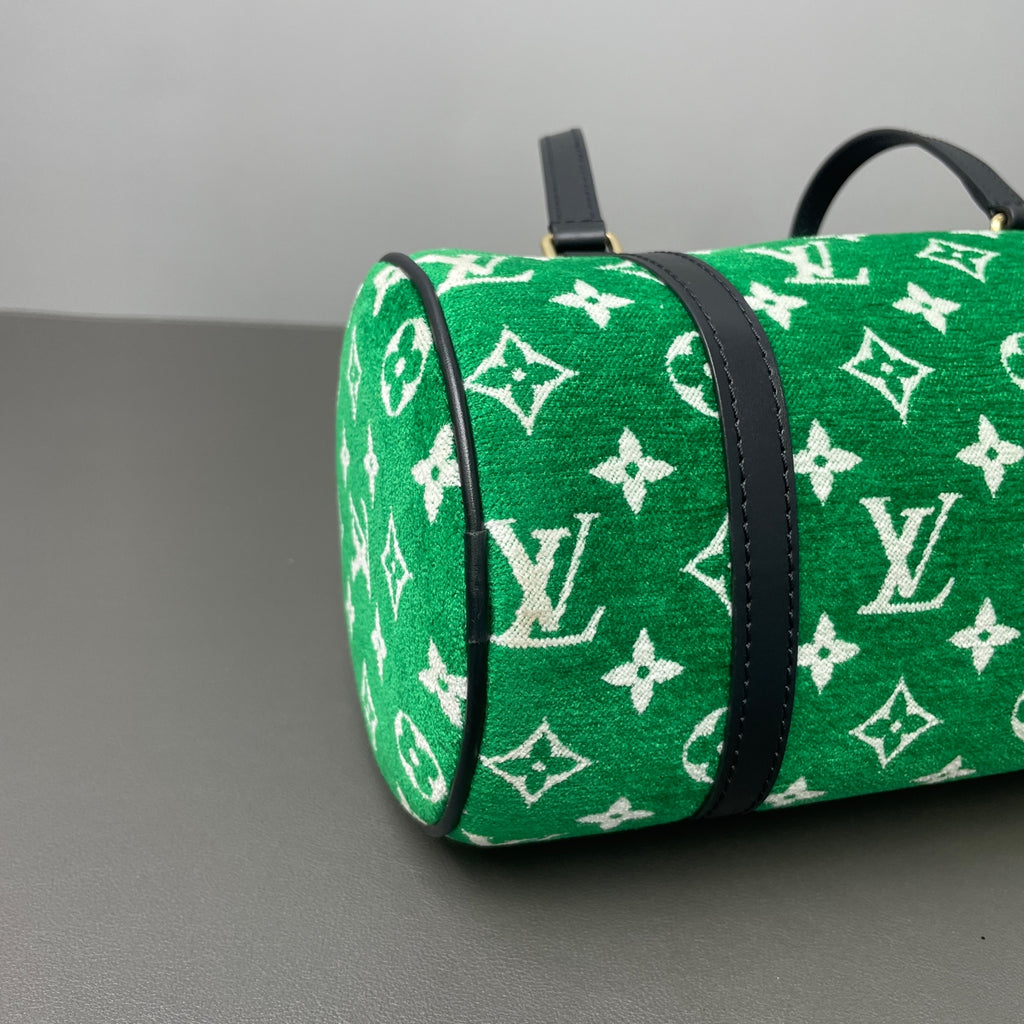 Louis Vuitton Velvet Green Shoulder Bag
