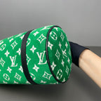 Louis Vuitton Velvet Green Shoulder Bag