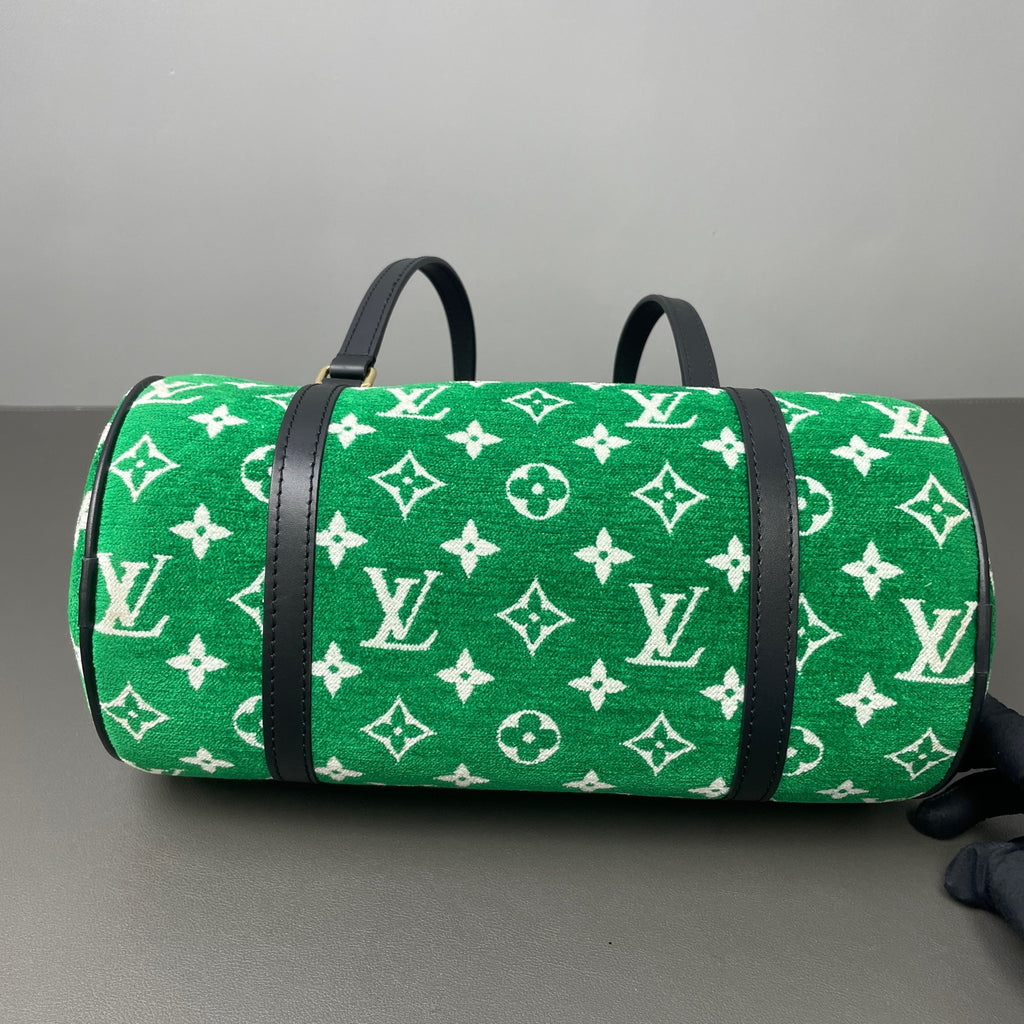Louis Vuitton Velvet Green Shoulder Bag