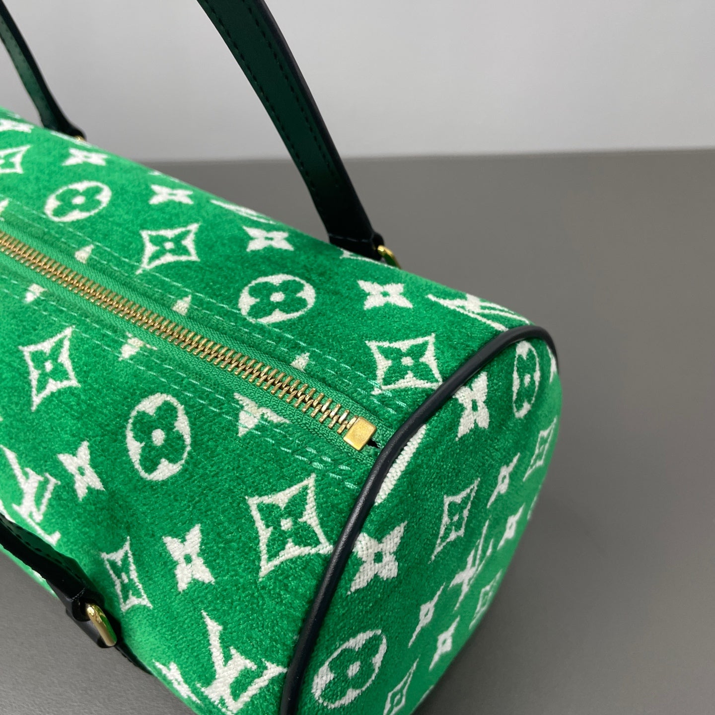 Louis Vuitton Velvet Green Shoulder Bag