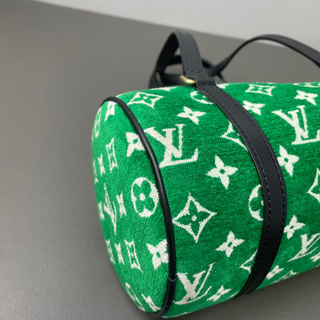 Louis Vuitton Velvet Green Shoulder Bag
