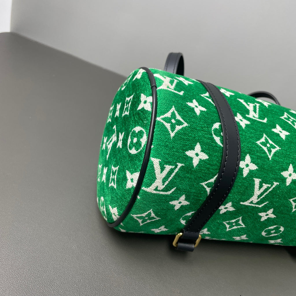 Louis Vuitton Velvet Green Shoulder Bag