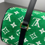 Louis Vuitton Velvet Green Shoulder Bag