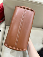 Celine CABAS TRIOMPHE small smooth cowhide drawstring bag Brown 9 x 7 x 5 inches (22.5 x 18 x 13 centimeters) 111013DU3.04LU