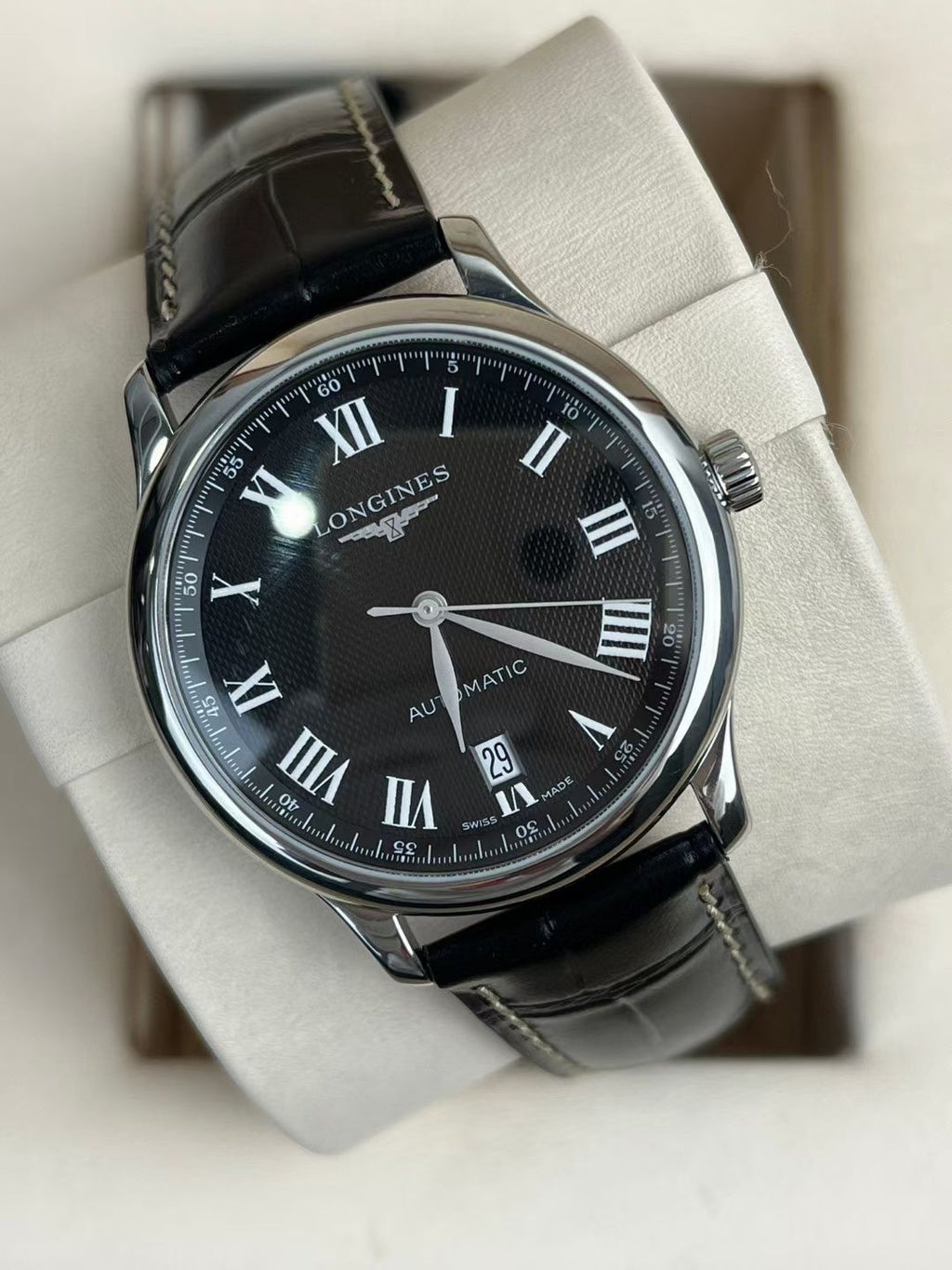 Longines Master Collection Master Craftsman Series Black Automatic (self-winding) watch 38.50 MM L2.628.4.51.8