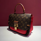 Louis Vuitton Red Satchel M44548