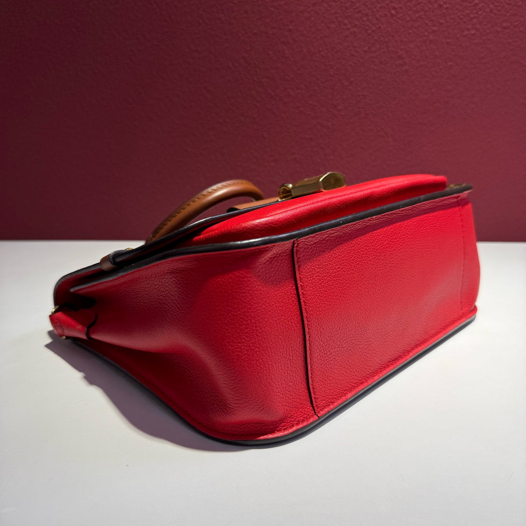 Louis Vuitton Red Satchel M44548