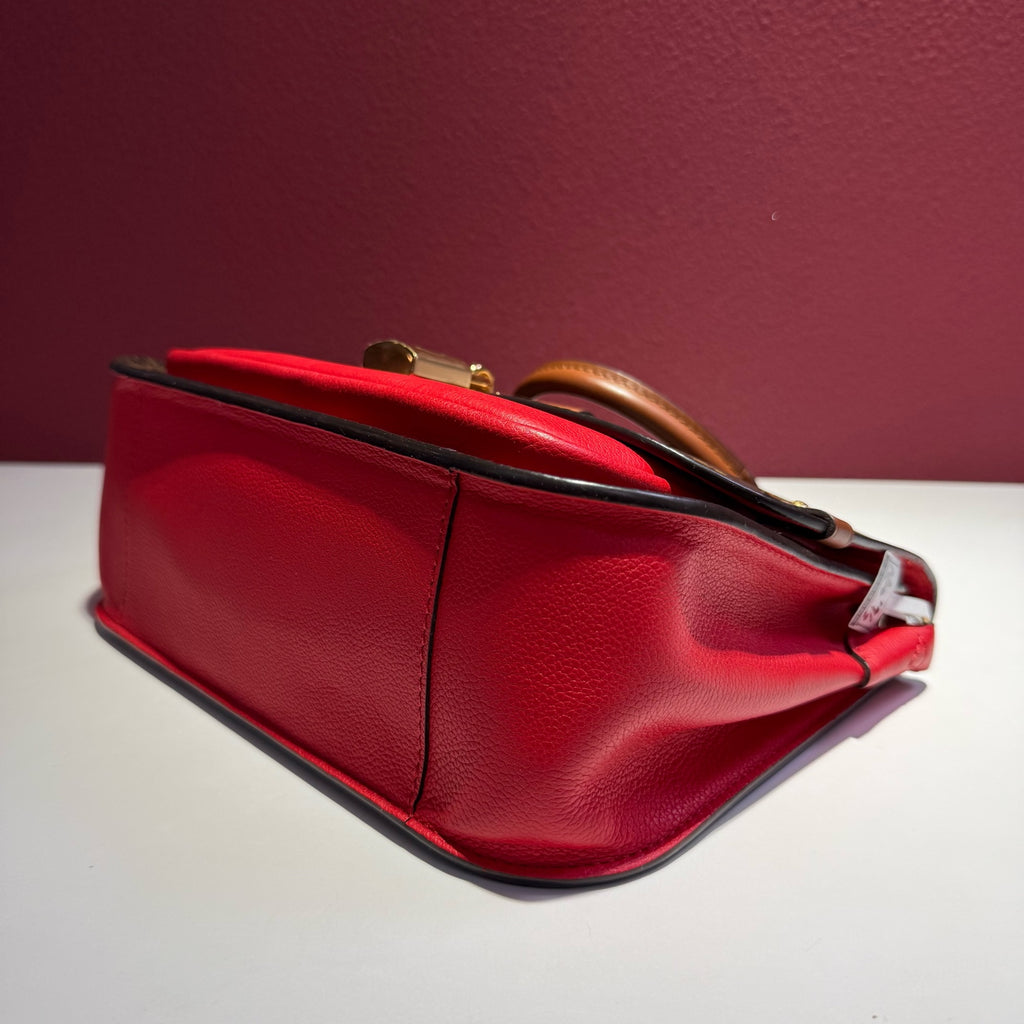 Louis Vuitton Red Satchel M44548