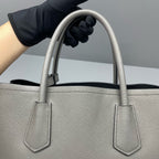Prada Gray Satchel