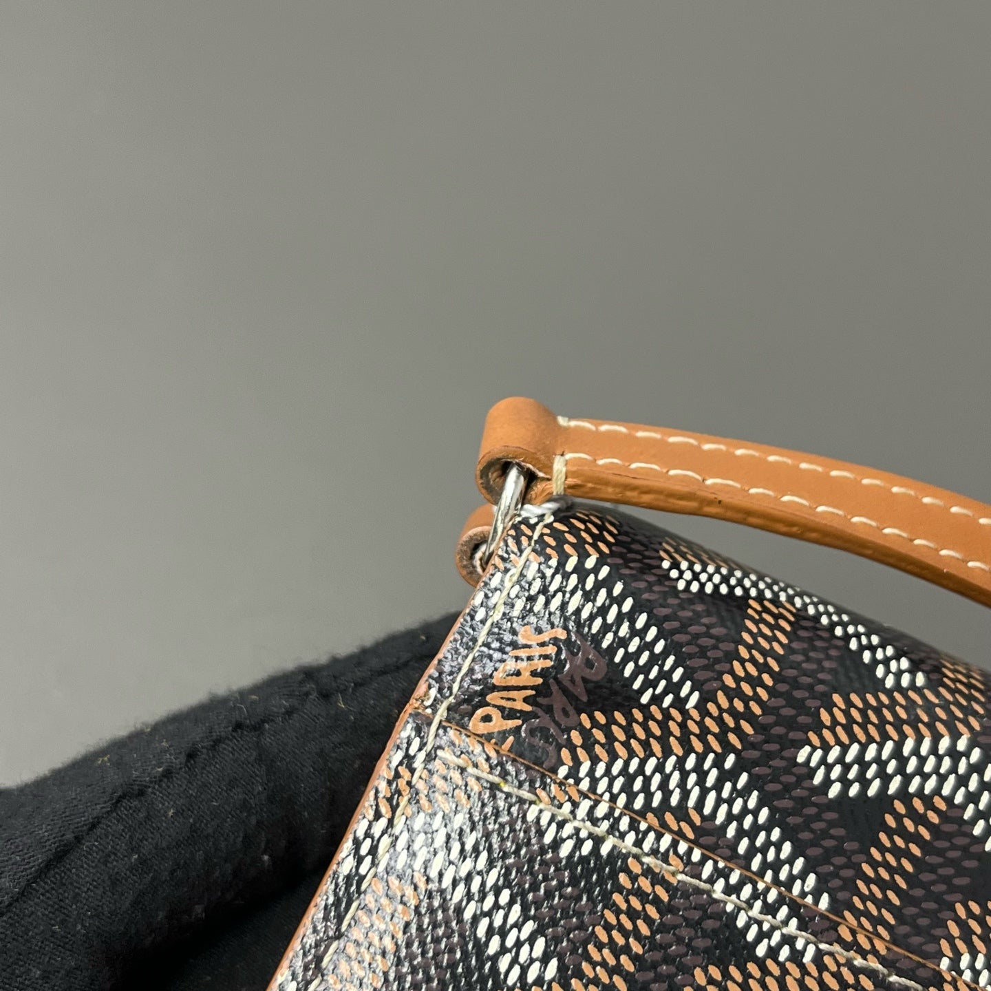 Goyard Canvas Black Shoulder Bag