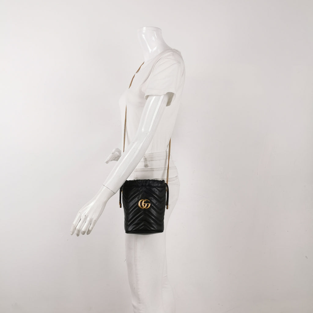Gucci GG Marmont Collection Bucket & Drawstring Bag 575163 DTDRT 1000