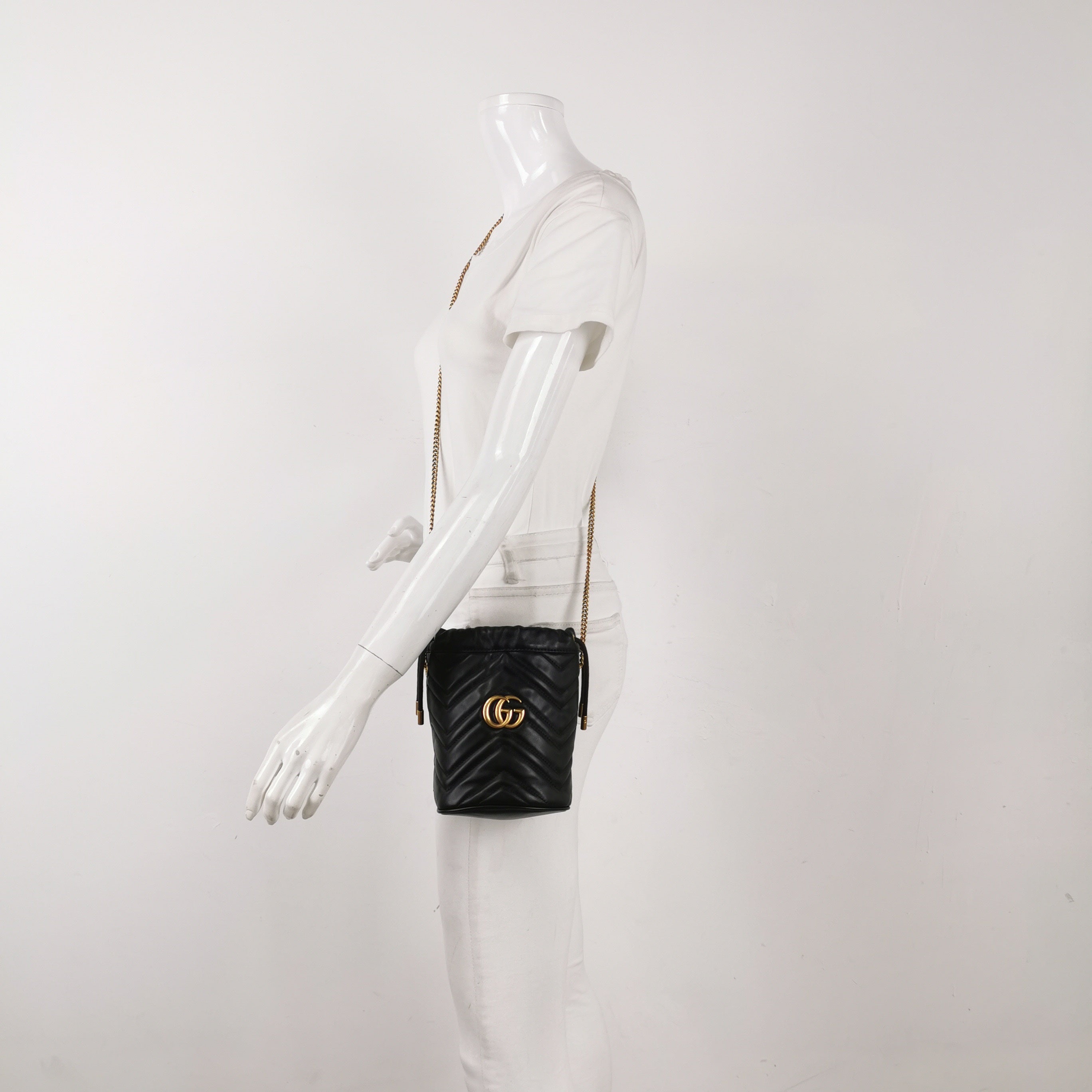 Gucci GG Marmont Collection Bucket & Drawstring Bag 575163 DTDRT 1000