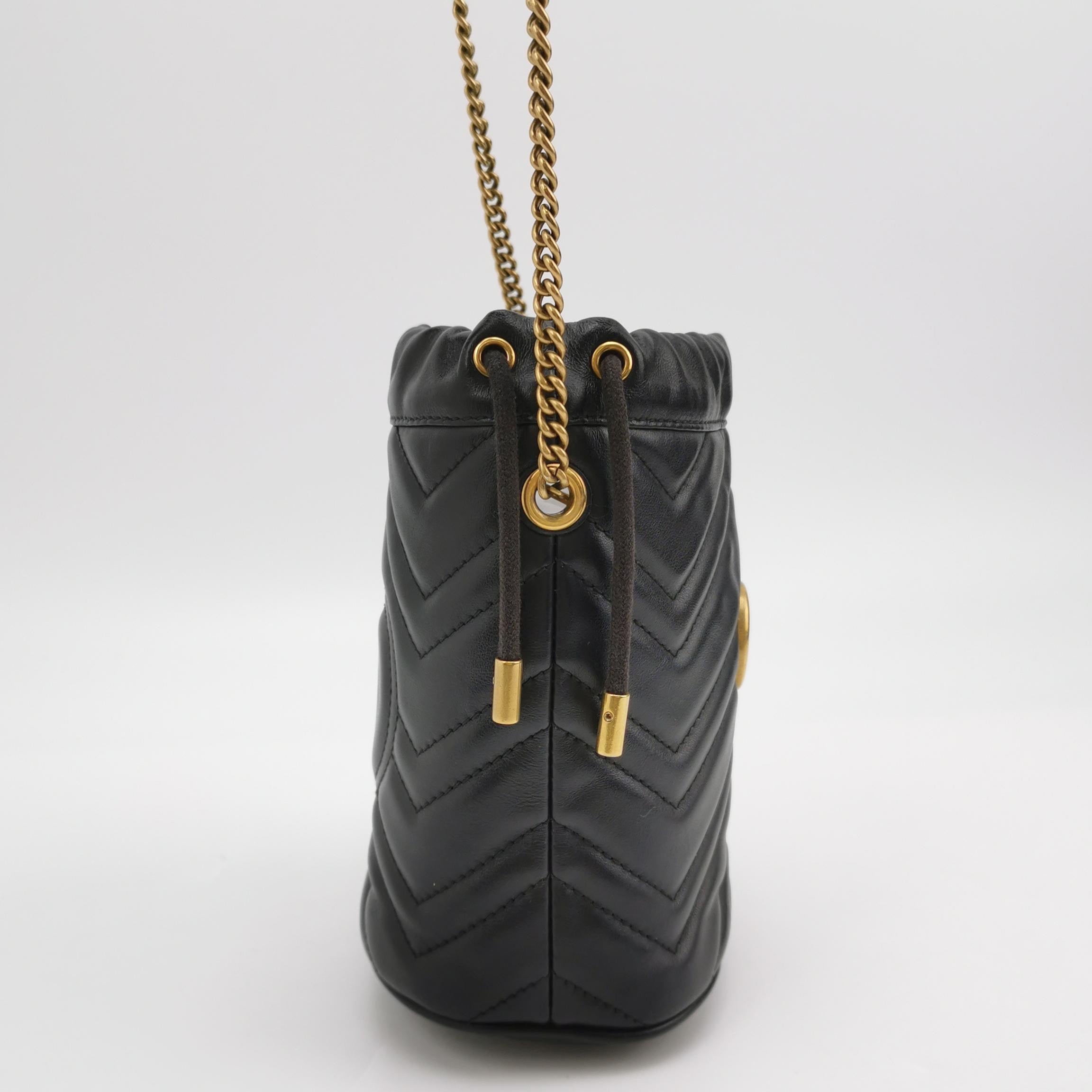 Gucci GG Marmont Collection Bucket & Drawstring Bag 575163 DTDRT 1000