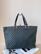 Gucci Canvas Green Tote