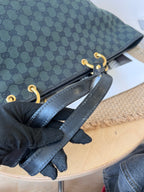 Gucci Canvas Green Tote