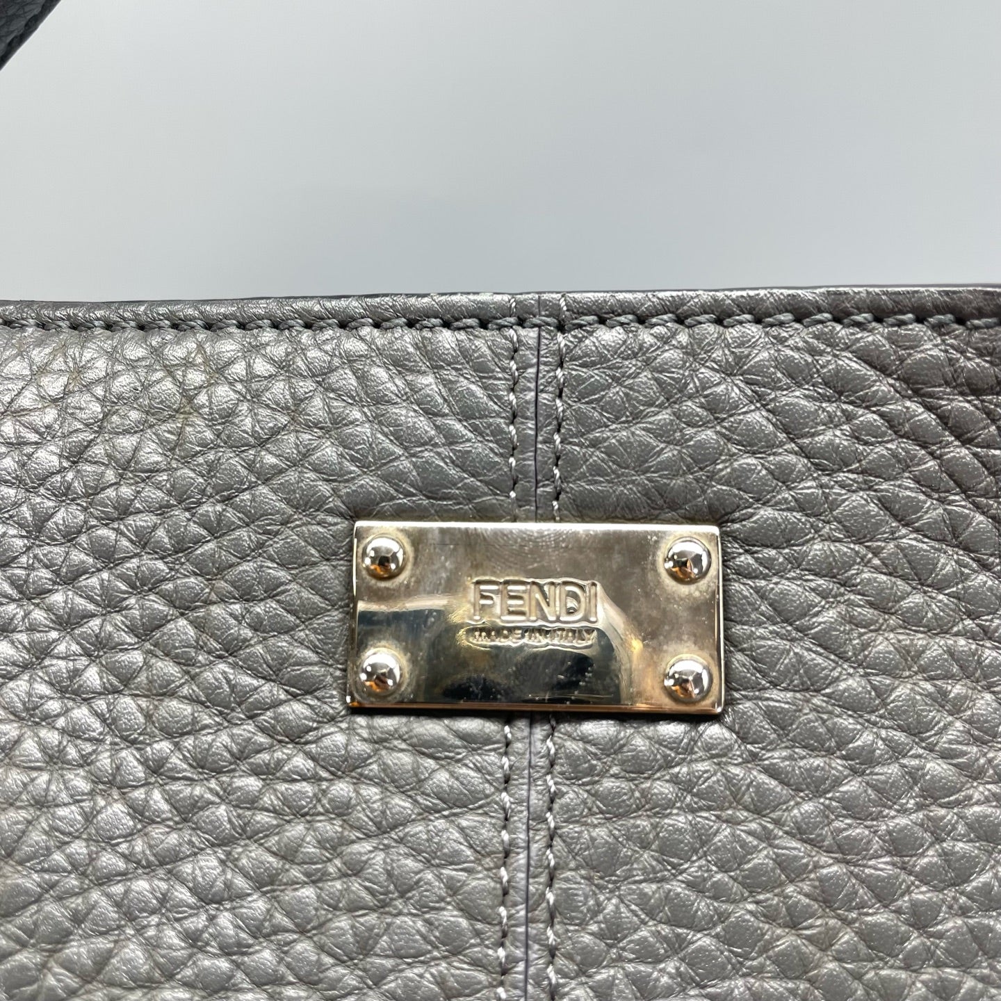 Fendi Gray Shoulder Bag