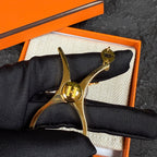 Hermes Gold Gloves