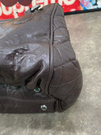 Chanel Leather Brown Satchel