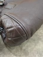 Chanel Leather Brown Satchel