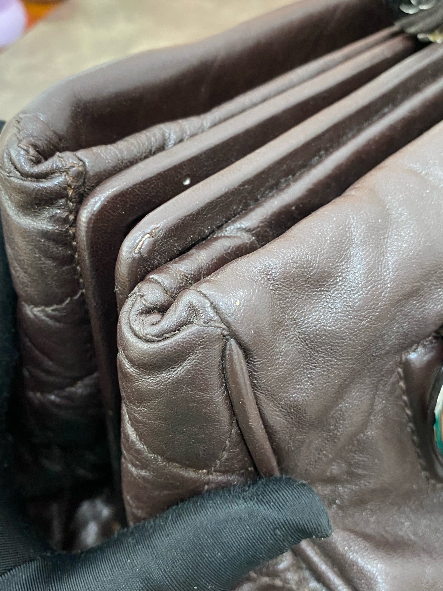 Chanel Leather Brown Satchel