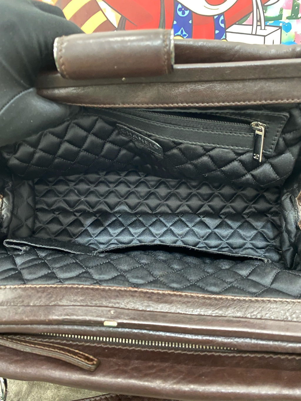 Chanel Leather Brown Satchel