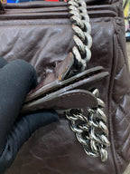 Chanel Leather Brown Satchel