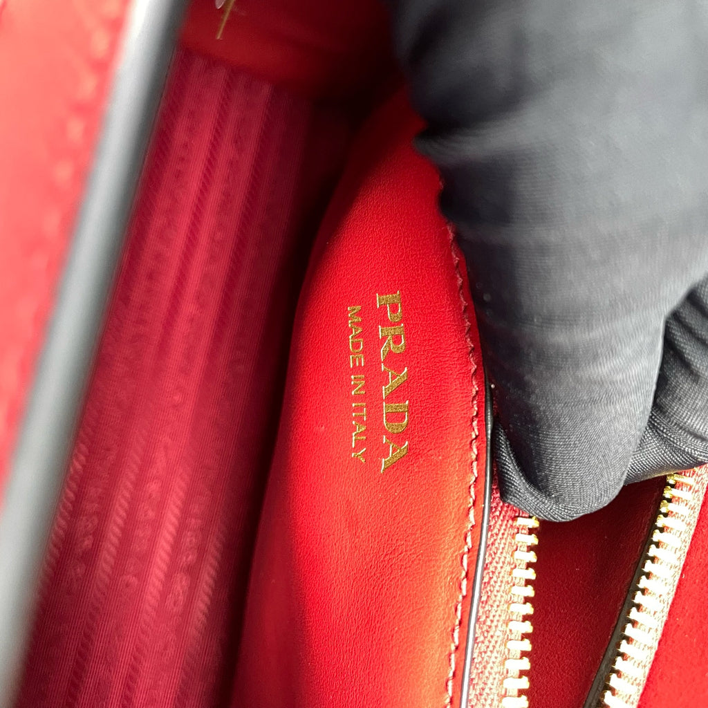 Prada Red Satchel