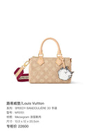 Louis Vuitton SPEEDY BANDOULIÈRE 20 Handbag Canvas Beige 13.5 x 12 x 20.5cm M15151