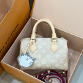 Louis Vuitton SPEEDY BANDOULIÈRE 20 Handbag Canvas Beige 13.5 x 12 x 20.5cm M15151