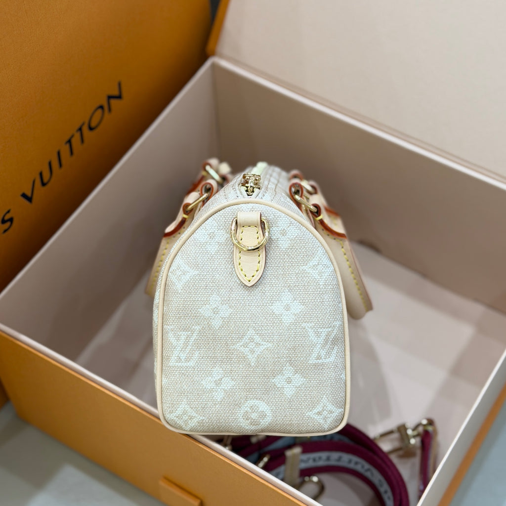 Louis Vuitton SPEEDY BANDOULIÈRE 20 Handbag Canvas Beige 13.5 x 12 x 20.5cm M15151