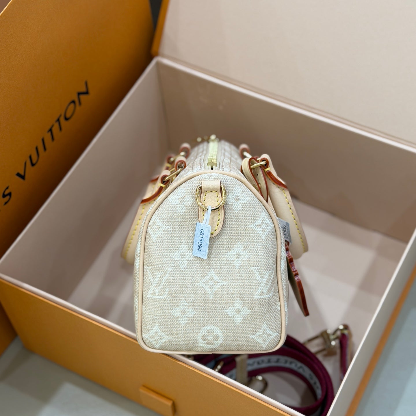 Louis Vuitton SPEEDY BANDOULIÈRE 20 Handbag Canvas Beige 13.5 x 12 x 20.5cm M15151